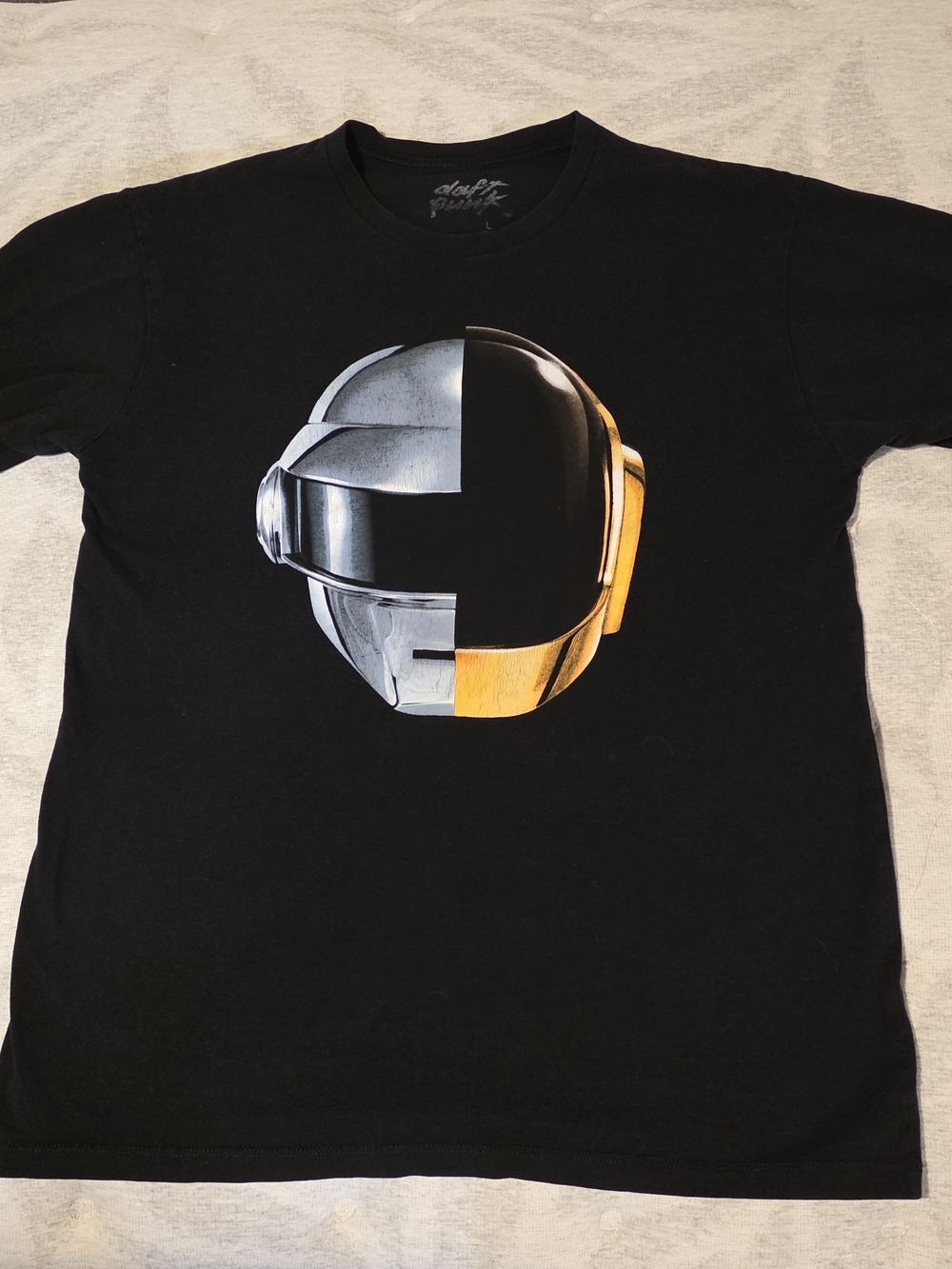 Daft Punk Official Random Access Memories Split Helmet Band Tee Size L